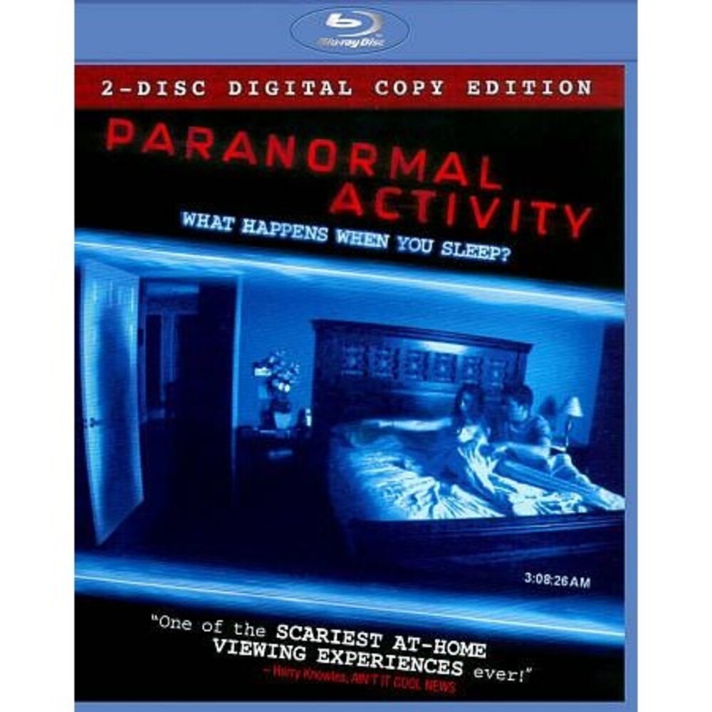 Paranormal Activity (Blu-ray Disc, 2009, 2-Disc Set, Includes Digital Copy)
